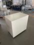 All drawers extended, revealing full-width folded handles