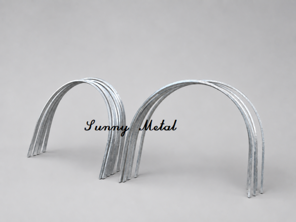 Custom Rolled Aluminium Arch Frames Custom rolled aluminium arch frames made from rectangular hollow sections