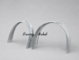 Custom rolled aluminium arch frames made from rectangular hollow sections