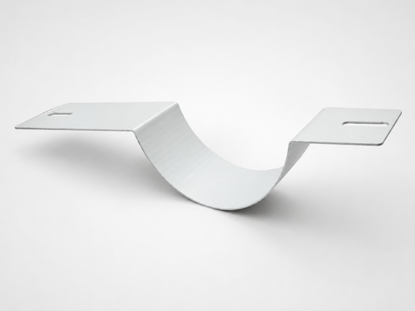 Dry Weather Flow Channel – 1.5mm EG Steel Custom EG steel dry weather flow channel with semi-circular drainage trough and side flanges