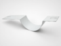 Custom EG steel dry weather flow channel with semi-circular drainage trough and side flanges
